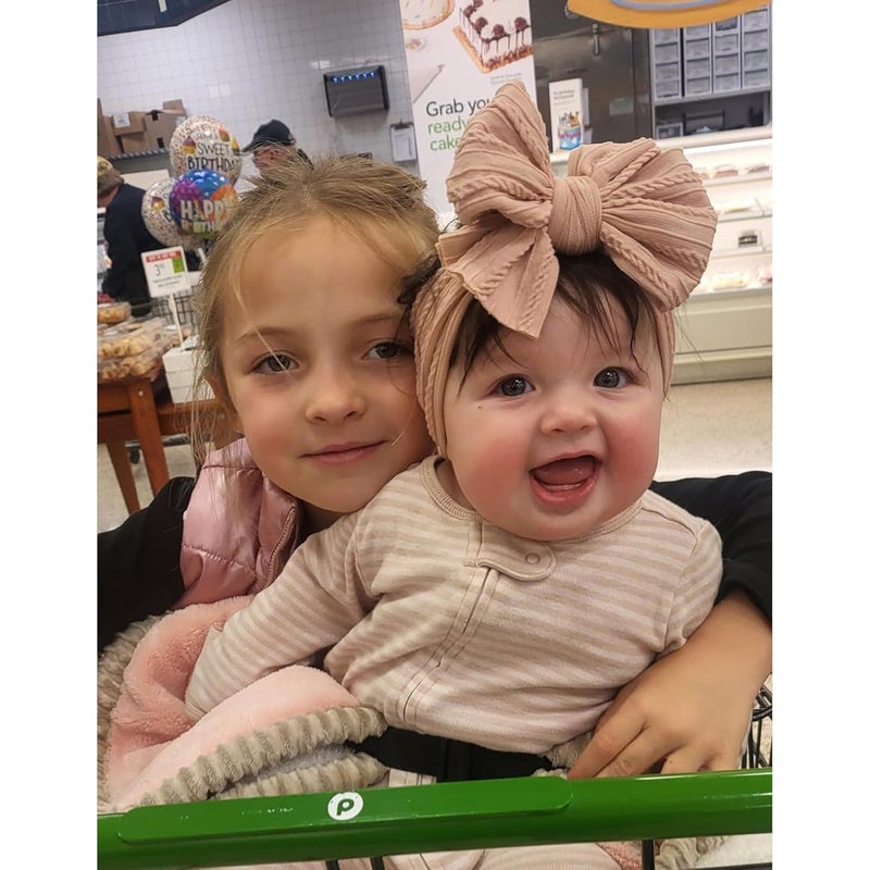 ALinmo 12 Pack Baby Headbands Super Soft Stretchy Nylon Hair Bands Hair Bows Hair Accessories for Baby Girls Newbrons infants Toddlers - Image 5
